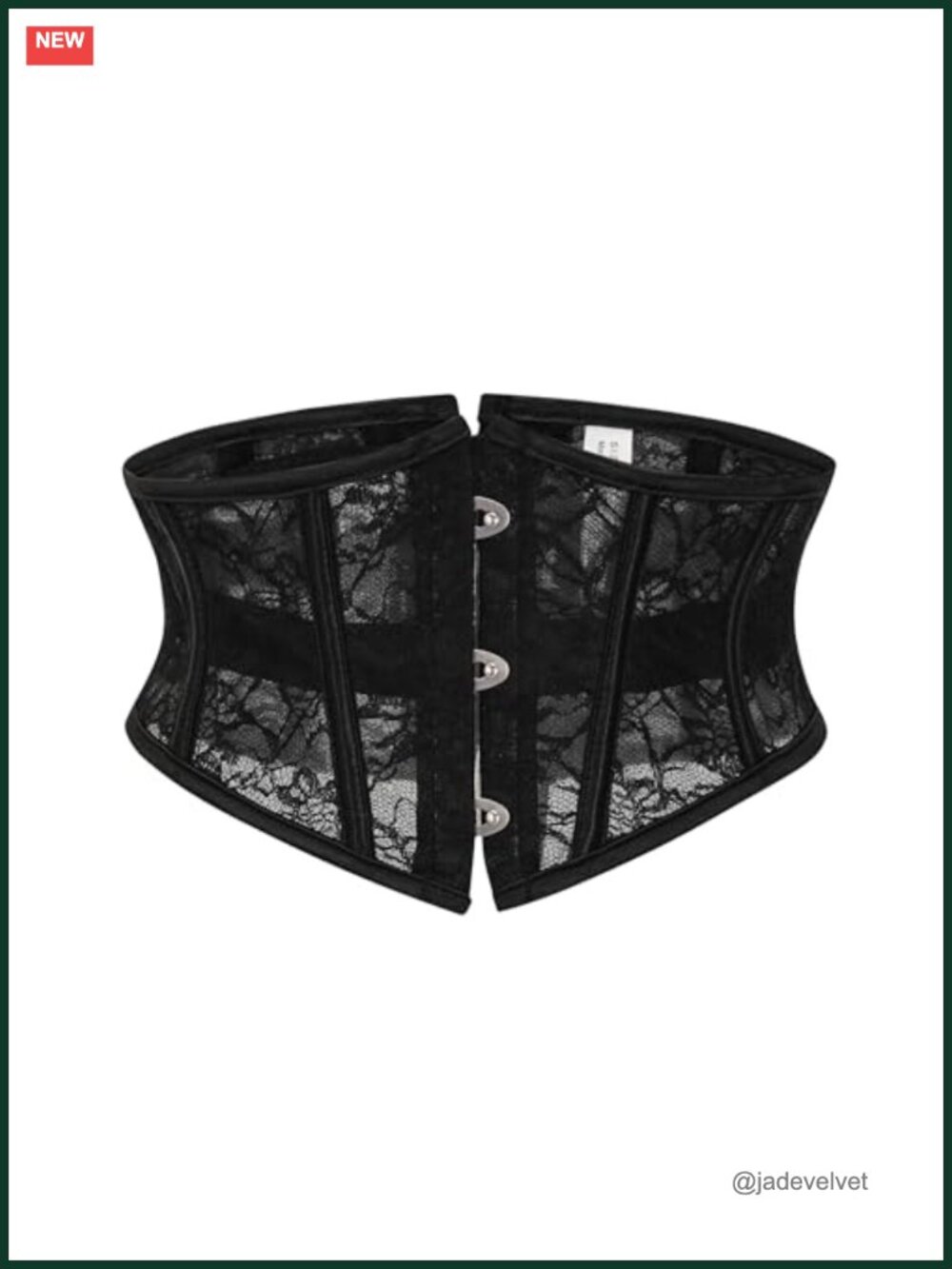 Women's Vintage Floral Lace Up Underbust Corset Waist Cincher Shapewear